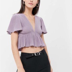 Urban Outfitters | Rori Ribbed Babydoll Top